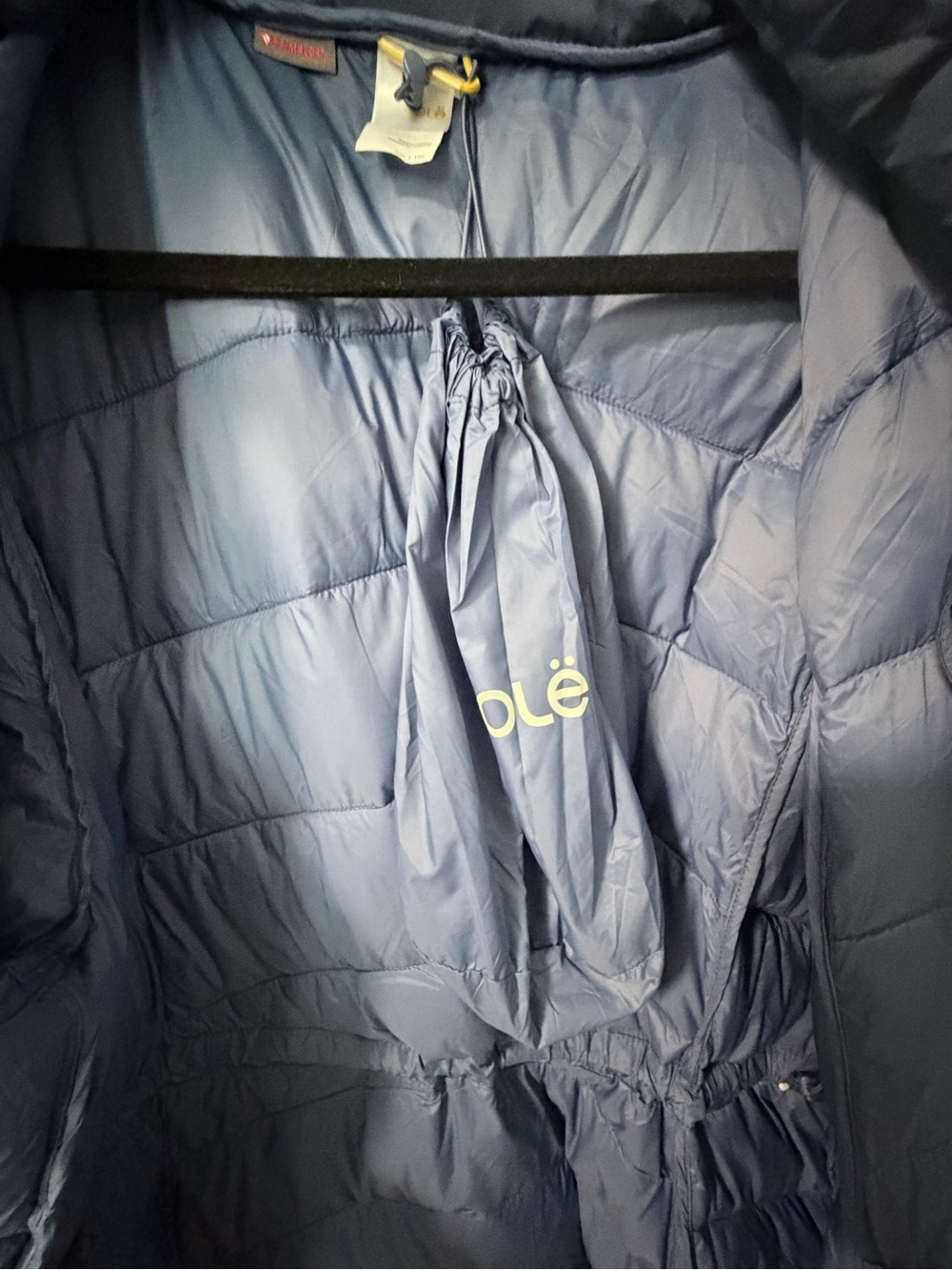 Lole Women’s Hooded Puffer Coat in Dusty Blue - Picture 8 of 12